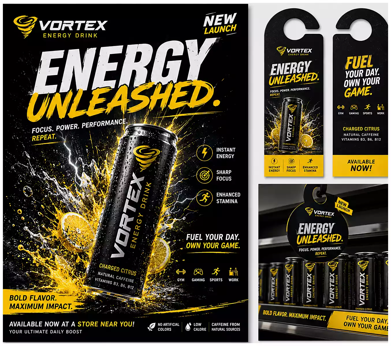 Vortex Energy Drink Launch Ad