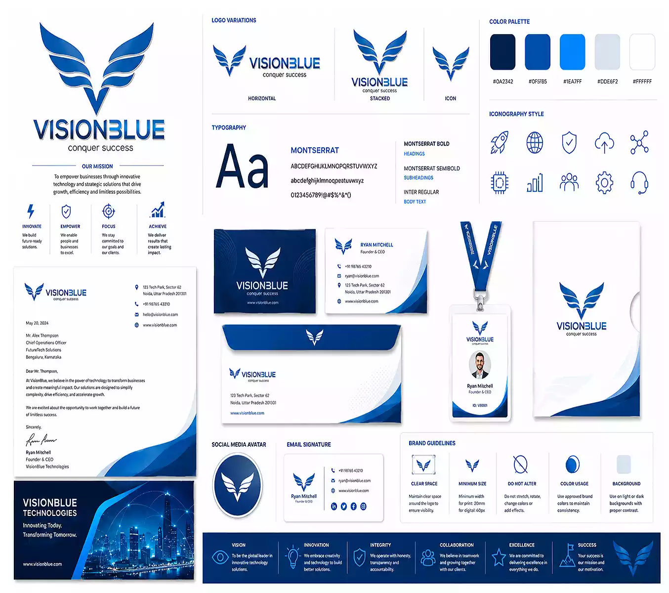 VisionBlue Corporate Branding