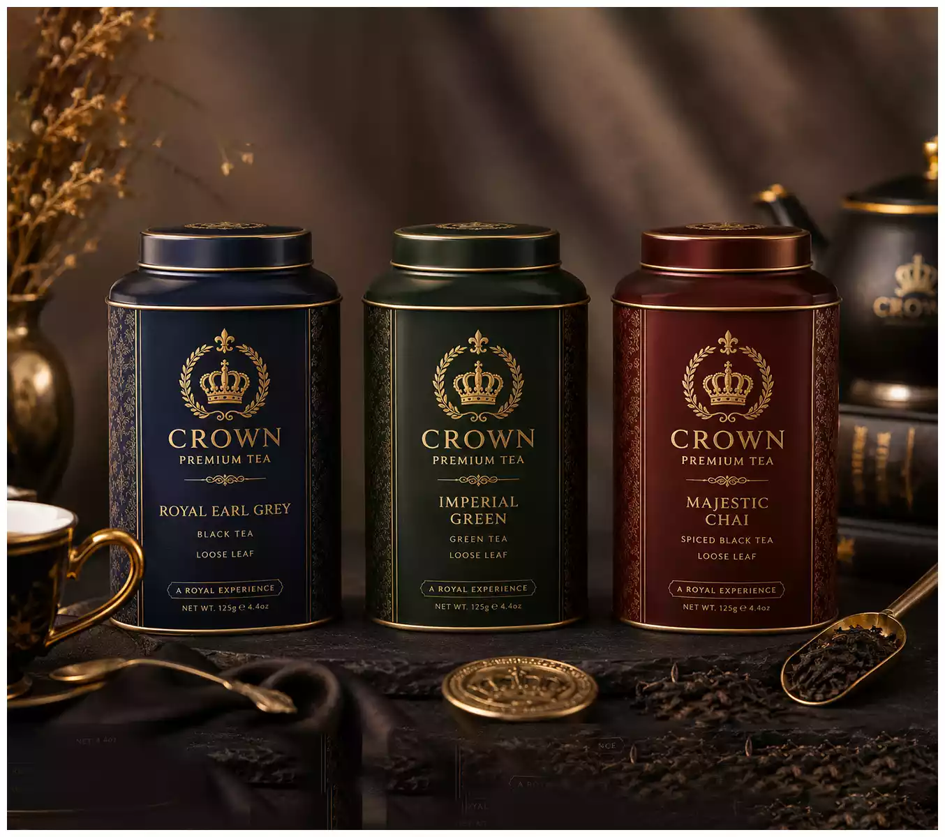 Crown Premium Tea Tin