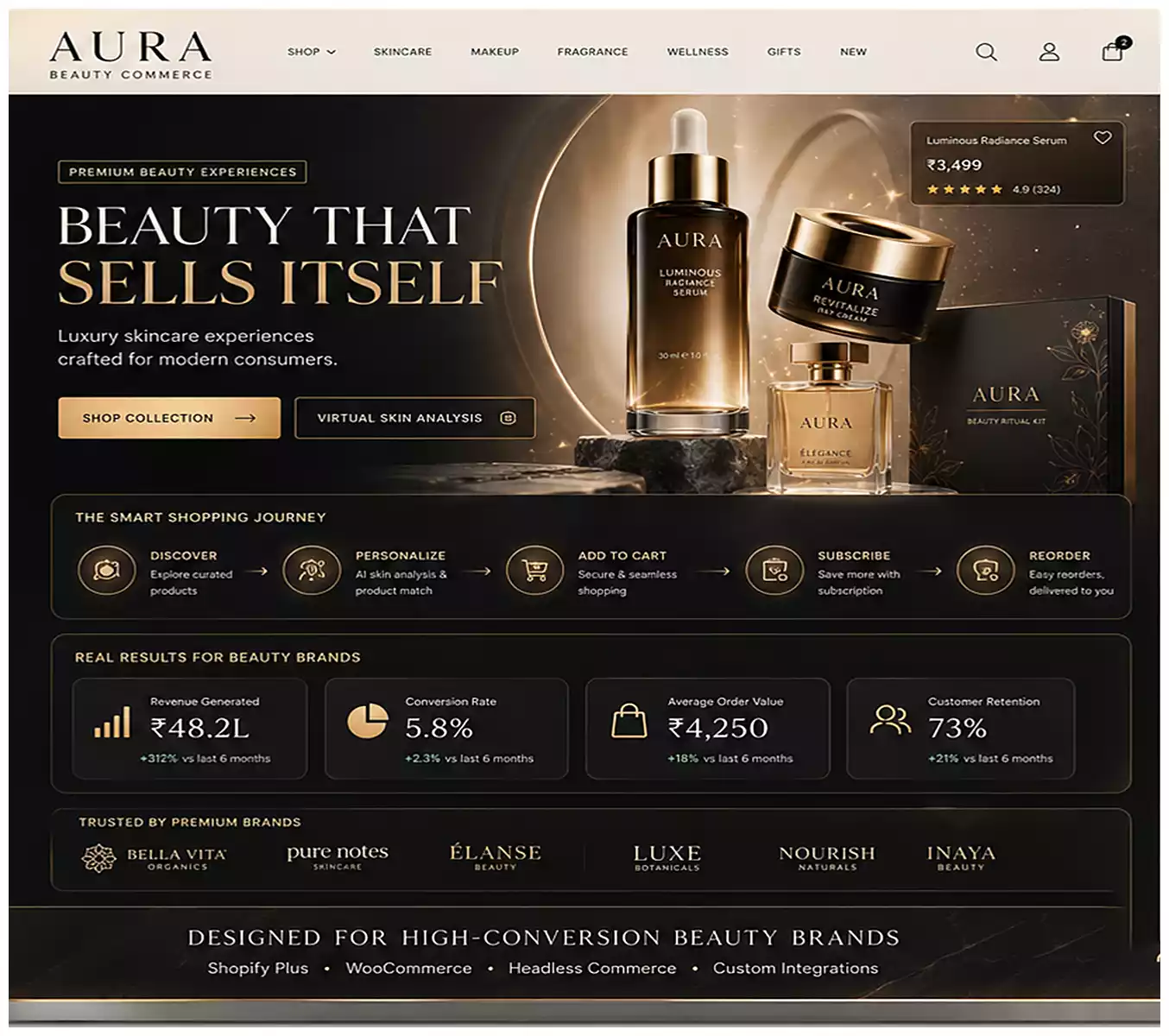 Aura E-commerce Web Interface