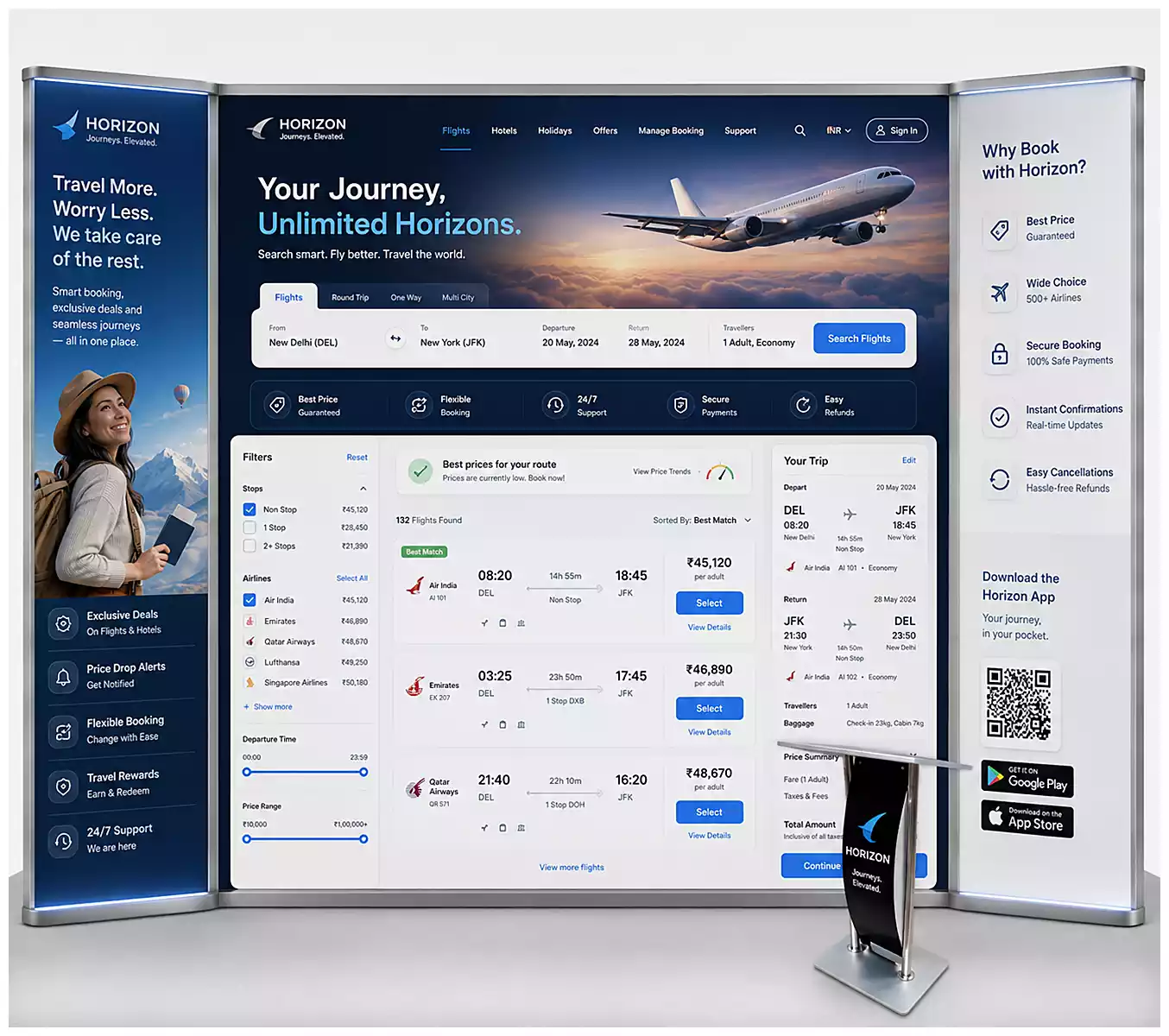 Horizon Flight Booking Portal